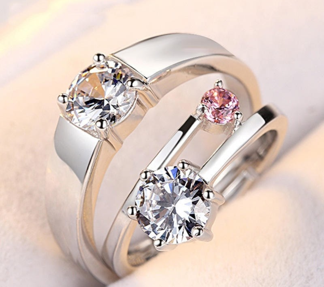 Retro Knight Princess Crown Zircon Dainty Jewelry Gifts For Women Engagement  Wedding Promise Adjustable Sterling Silver Couple Ring | Fashion Rings |  Accessories- ByGoods.Com